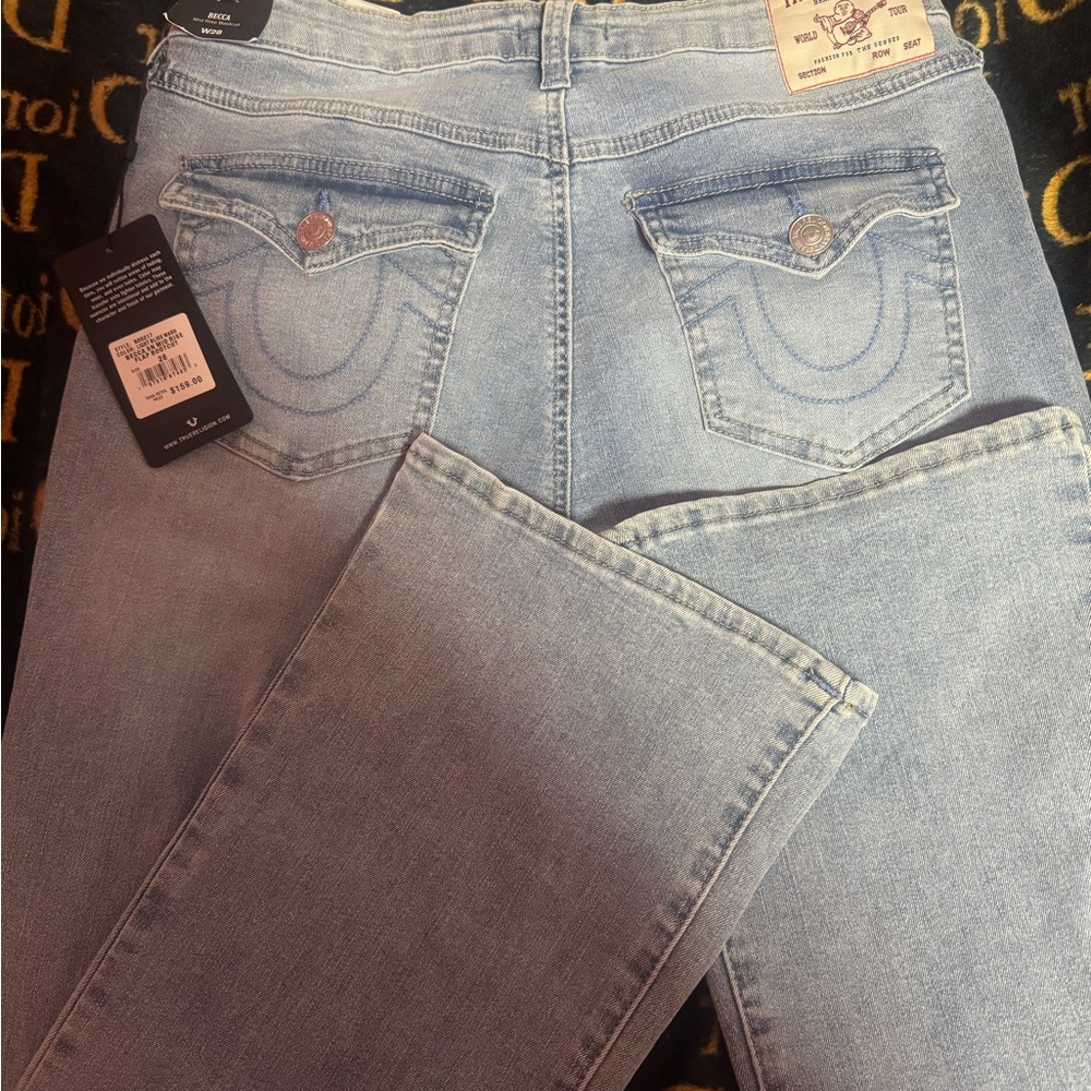 True Religion Women's Light Blue Jeans